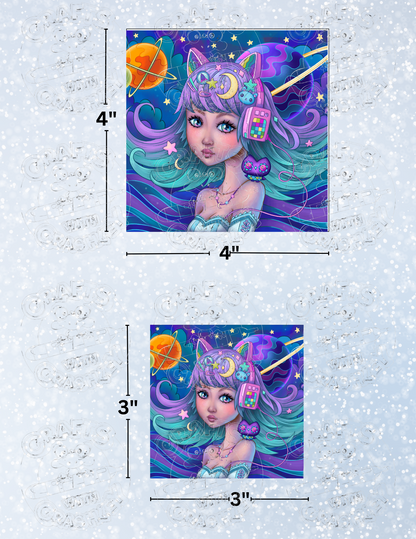 "Cyber Owl" by ©Jeremiah Ketner Decorative Diamond Painting Release Papers