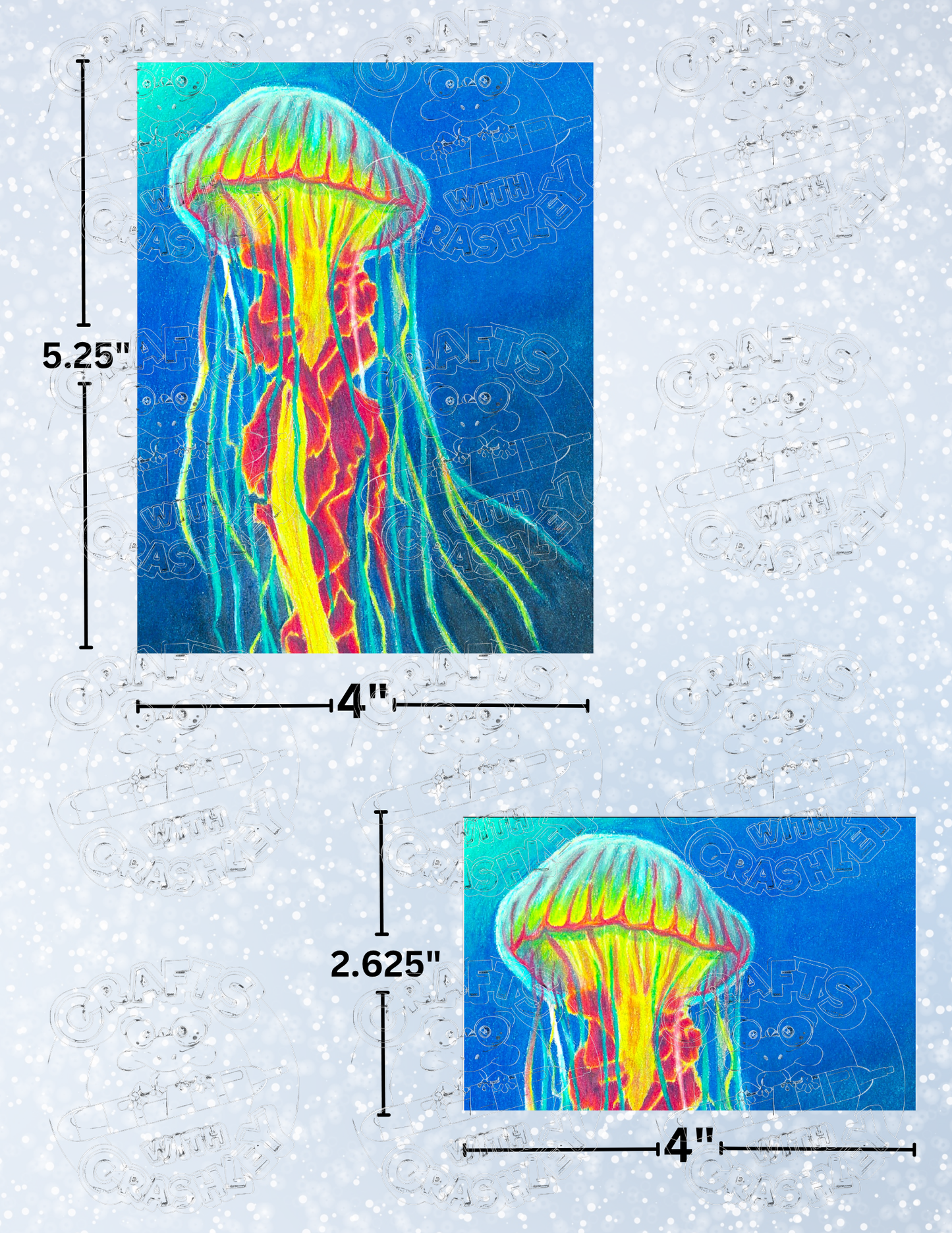 "Jelly Jewel" by ©Courtney Lyons Premium Decorative Release Papers for Diamond Painting
