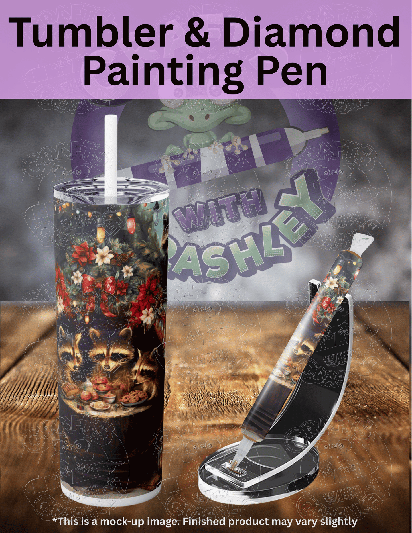 "Raccoon Christmas" by ©Claudia McKinney Premium Accessories for Diamond Painting