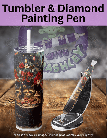 "Raccoon Christmas" by ©Claudia McKinney Premium Accessories for Diamond Painting