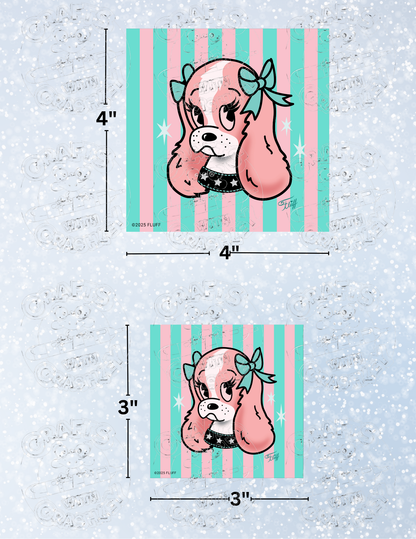 "Spaniel Tattoo" By ©Miss Fluff Decorative Diamond Painting Release Papers