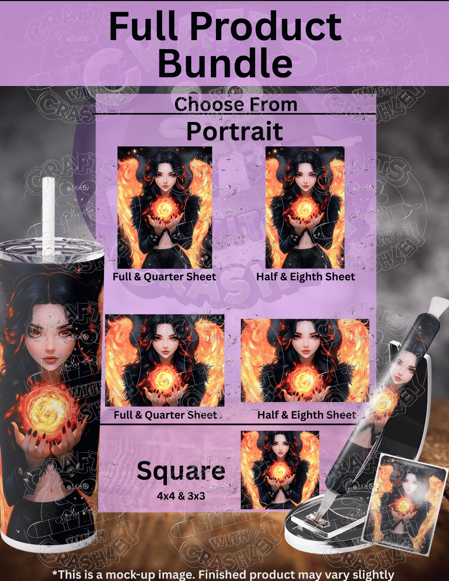 "Wings of Fire" by ©Cocomarshmallow Premium Accessories for Diamond Painting