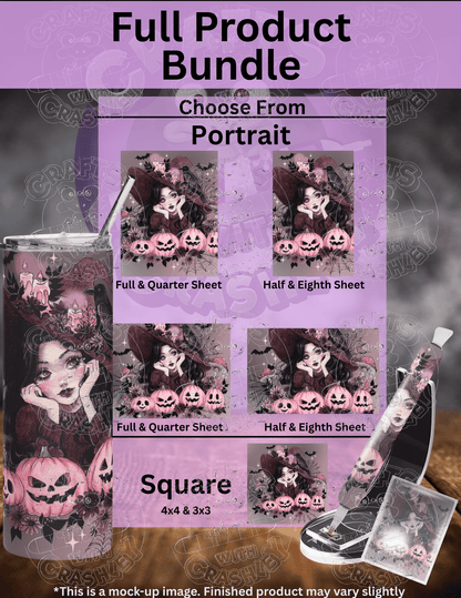 "Pink Halloween" by ©Aria Illustration Premium Accessories for Diamond Painting