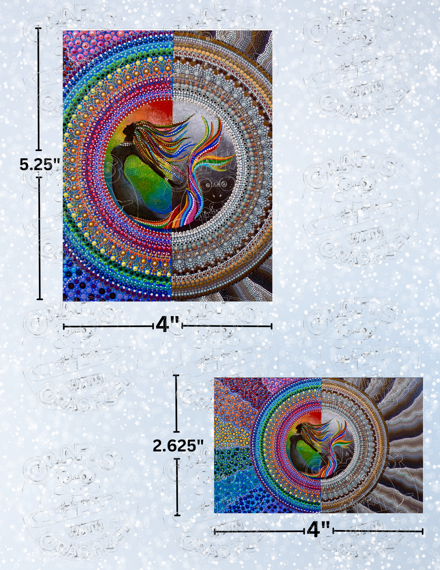 "Sirene" by ©Deborah Malcolm Premium Decorative Release Papers for Diamond Painting