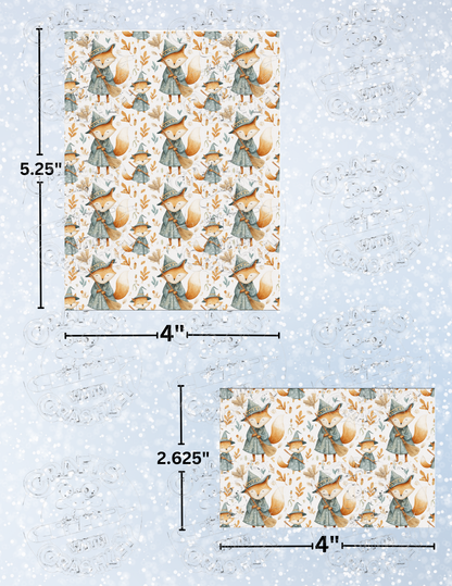 "Witchy Foxes" Premium Decorative Release Papers for Diamond Painting