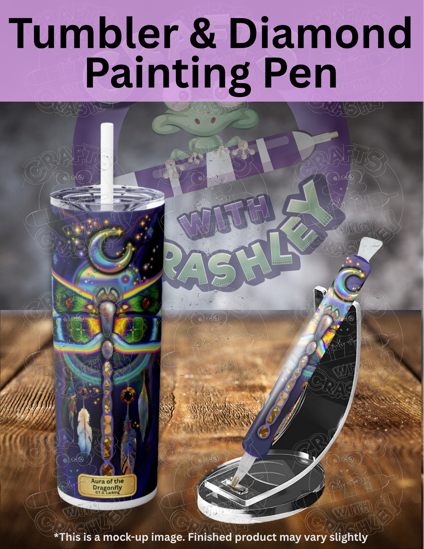 "Aura of the Dragonfly" by ©T.S. Larking Premium Accessories for Diamond Painting