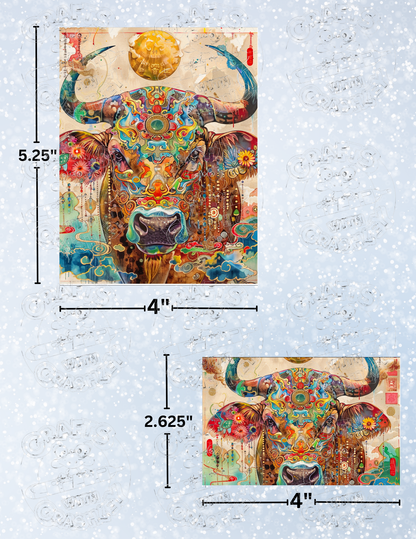"Feeling Bullish" by ©Claudia McKinney Premium Decorative Release Papers for Diamond Painting