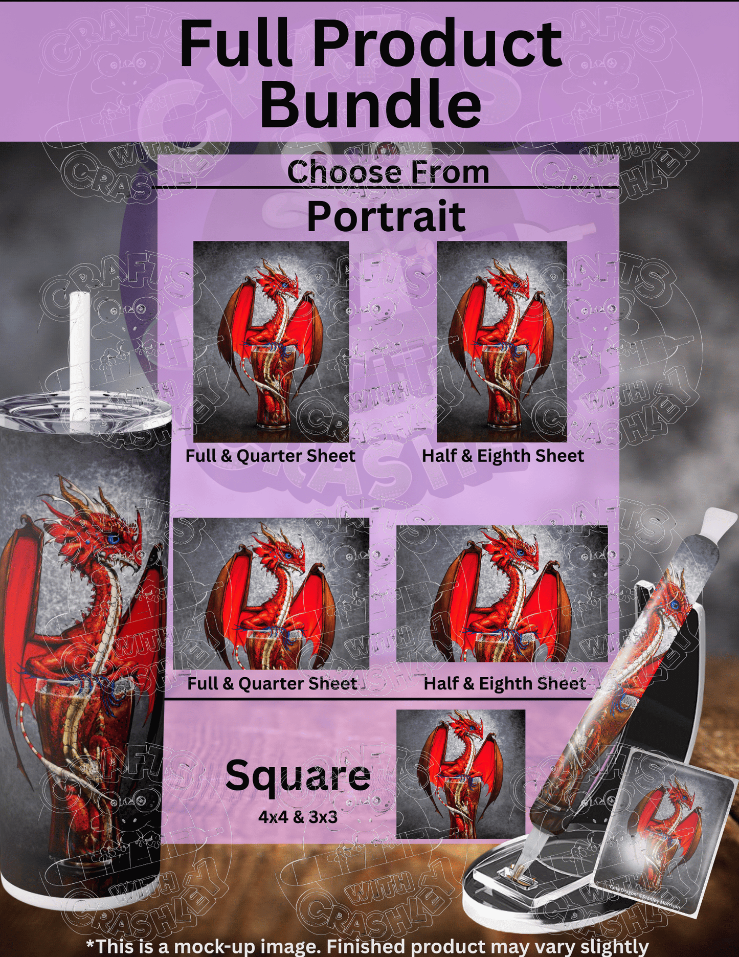 "Cola Dragon" by ©Stanley Morrison Premium Accessories for Diamond Painting