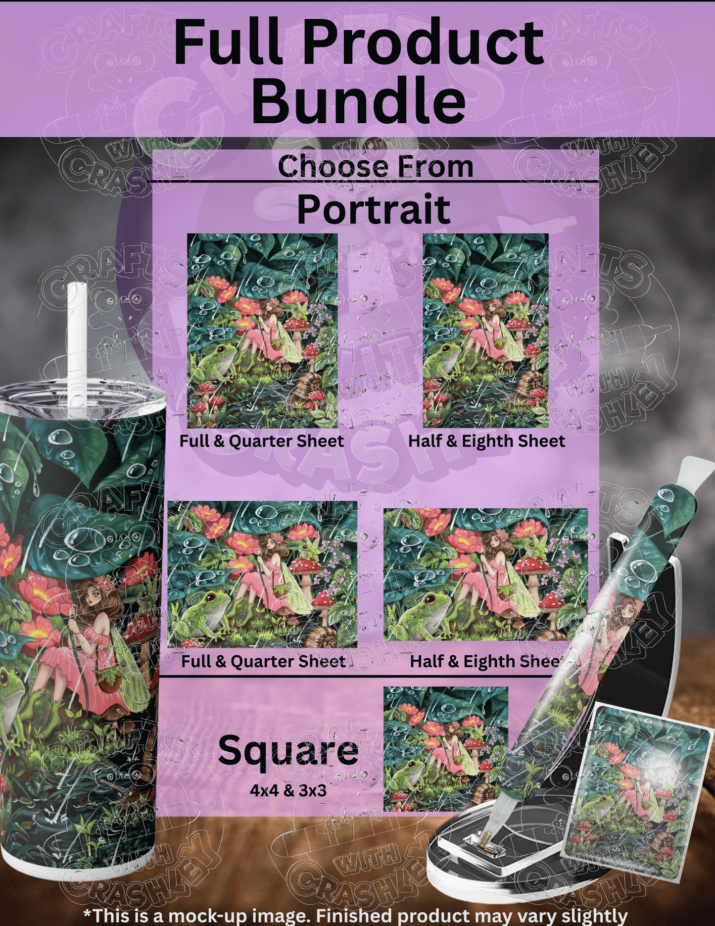 "Spring Rain" by ©Aria Illustration Premium Accessories for Diamond Painting