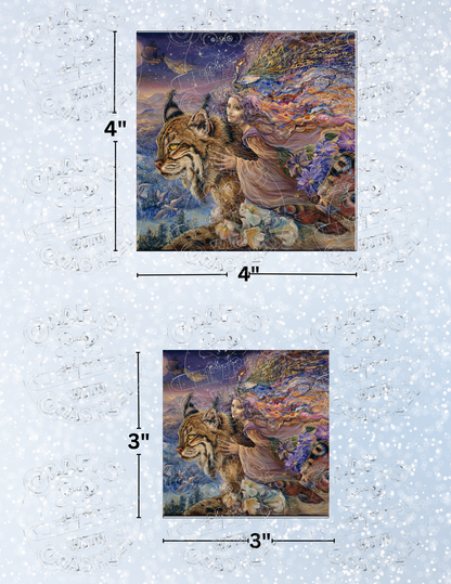 "Flight of the Lynx" by ©Josephine Wall Decorative Diamond Painting Release Papers