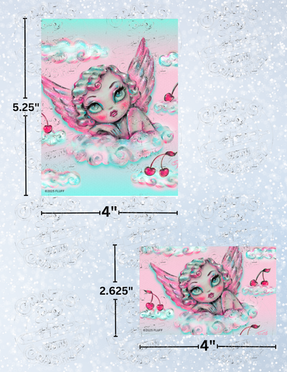 "Cherry Angel" by ©Miss Fluff Premium Decorative Release Papers for Diamond Painting