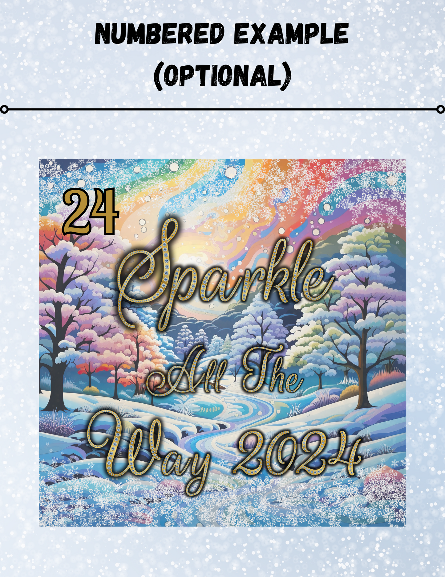 "Sparkle All the Way 2024" Decorative Diamond Painting Release Papers