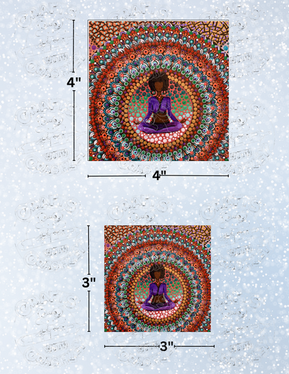 "Zendala" by ©Deborah Malcolm Decorative Diamond Painting Release Papers