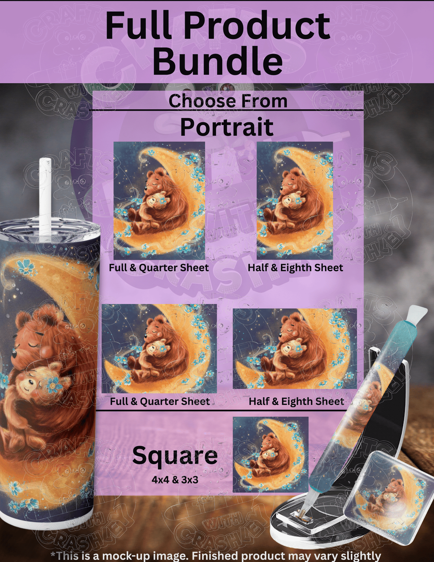 "Mama Bear" by ©Karii Creates Premium Accessories for Diamond Painting