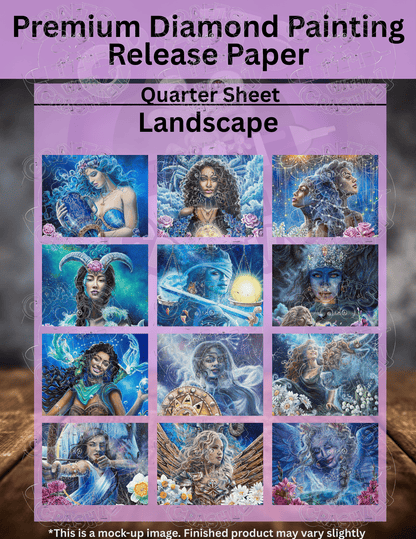 Limited Edition "Zodiac Combo Pack" by ©Dakota Daetwiler Premium Release Paper for Diamond Painting