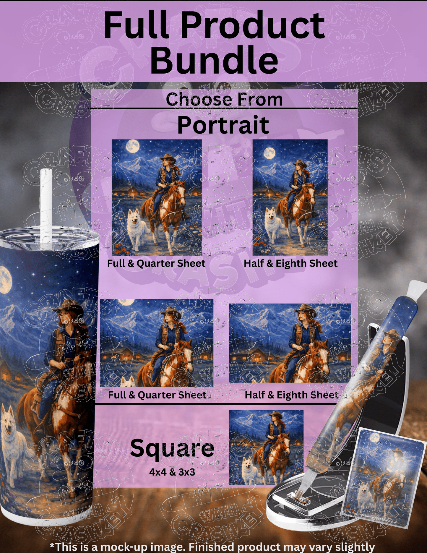 "Montana Moonlight" by ©RedNiN Gallery Premium Accessories for Diamond Painting