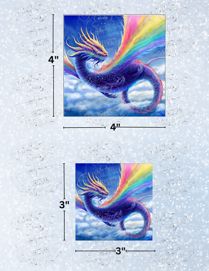 "Rainbow Dragon" By ©Anthony Christou Decorative Diamond Painting Release Papers
