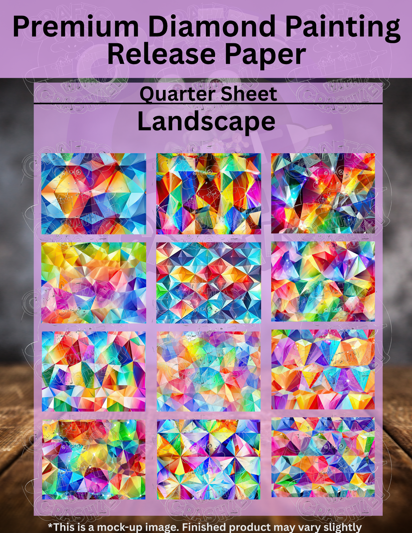 Rainbow Diamonds Combo Pack Premium Release Paper for Diamond Painting