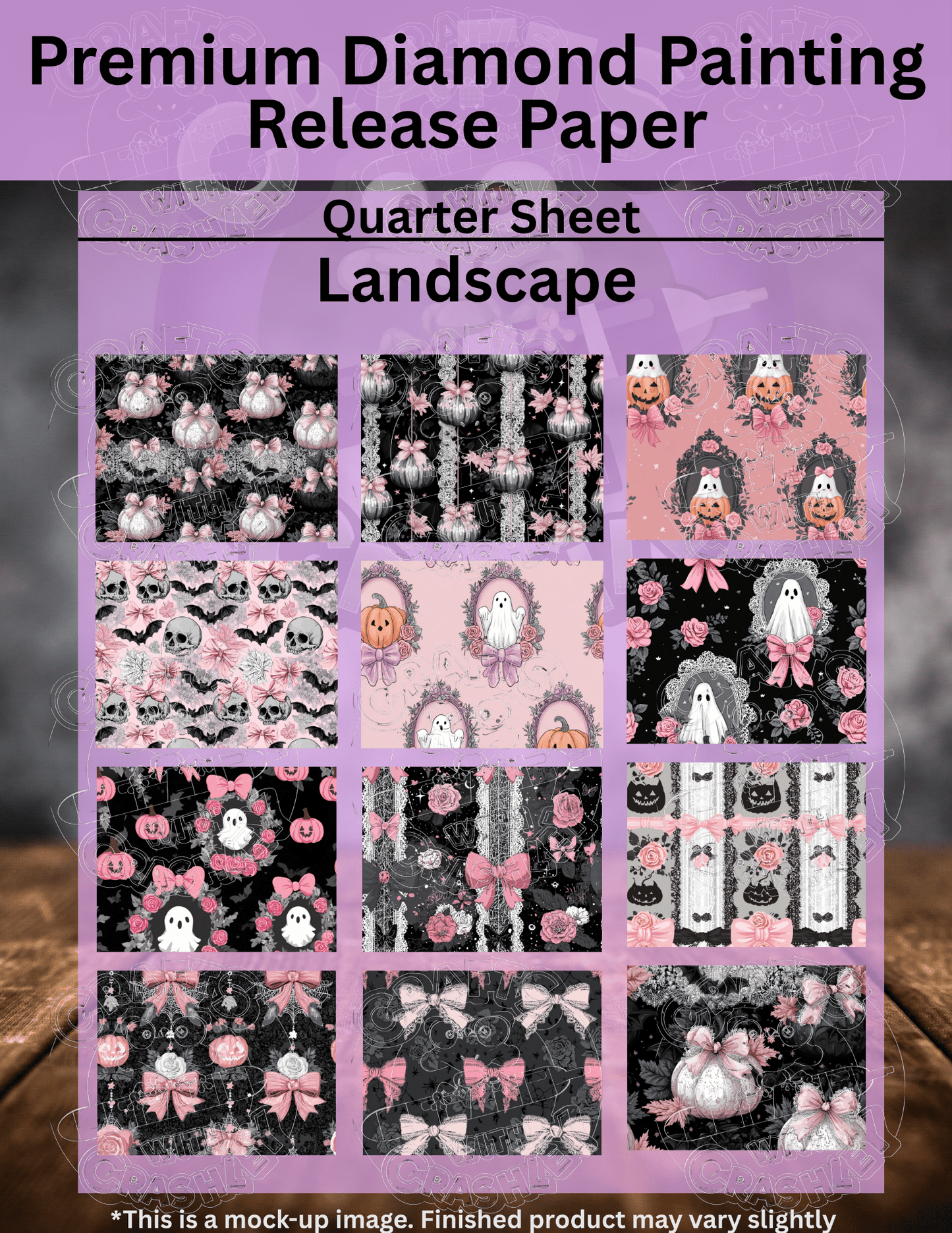 Gothic Pink Combo Pack Premium Release Paper for Diamond Painting