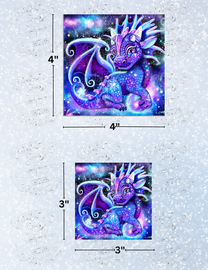 "Galaxy Lil Dragonz" by ©Sheena Pike Decorative Diamond Painting Release Papers
