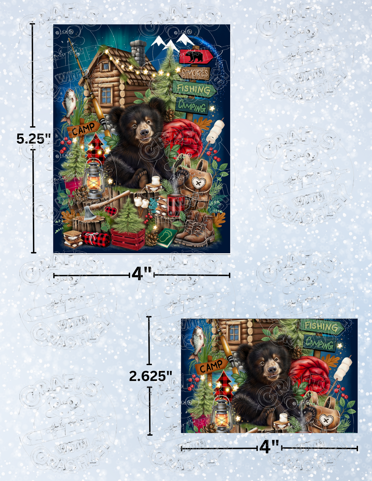 "Camping Companion" by ©Sheena Pike Premium Decorative Release Papers for Diamond Painting