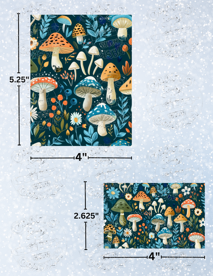 "Mushroom Land" Premium Decorative Release Papers for Diamond Painting