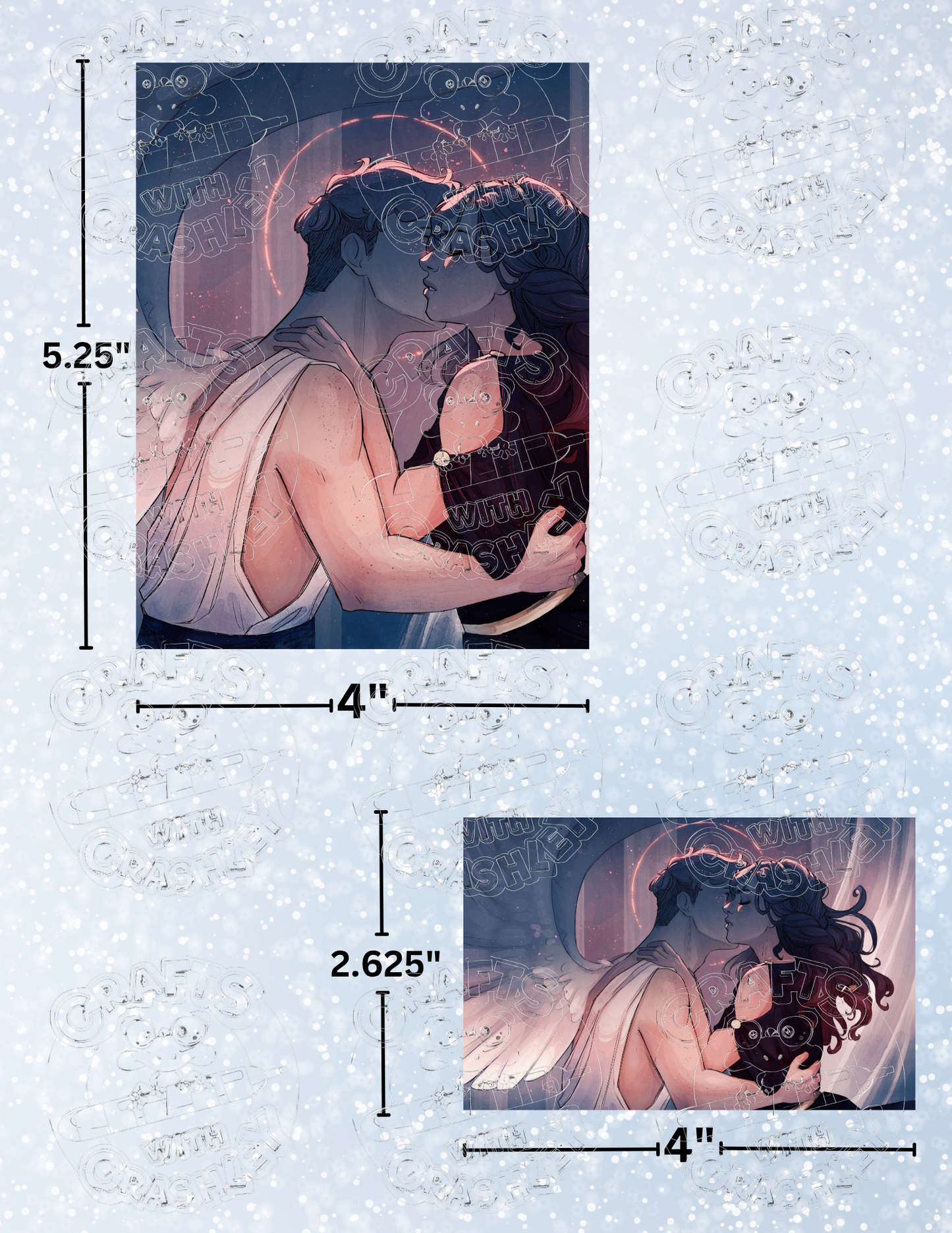 "Eros and Psyche" by ©ChrissaBug Premium Decorative Release Papers for Diamond Painting