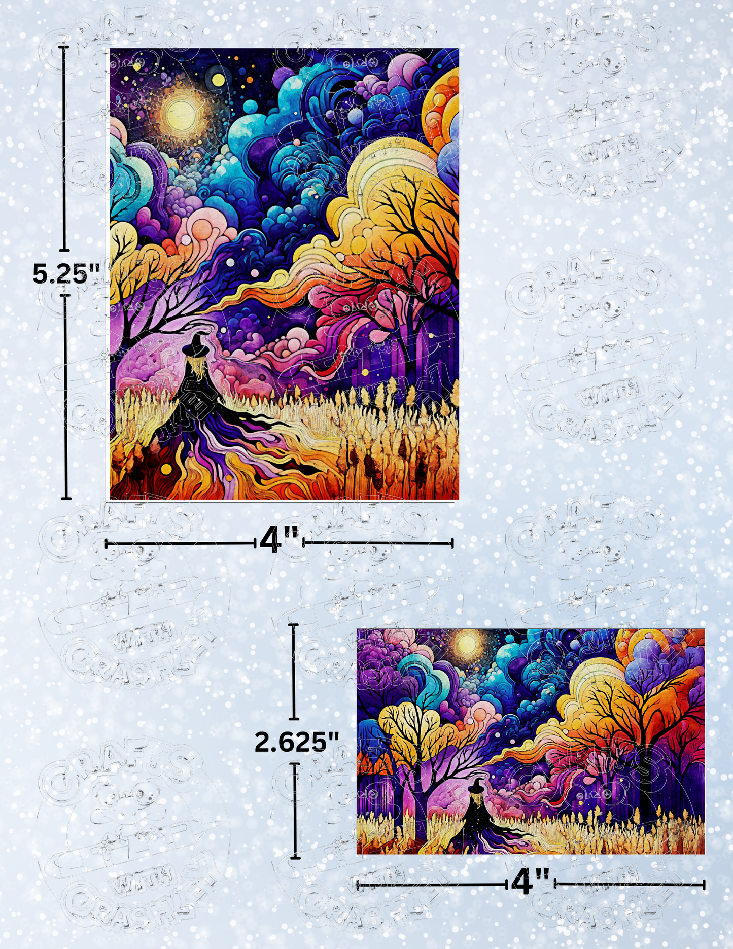 "The Witch's Way" by ©Peggy Collins Premium Decorative Release Papers for Diamond Painting