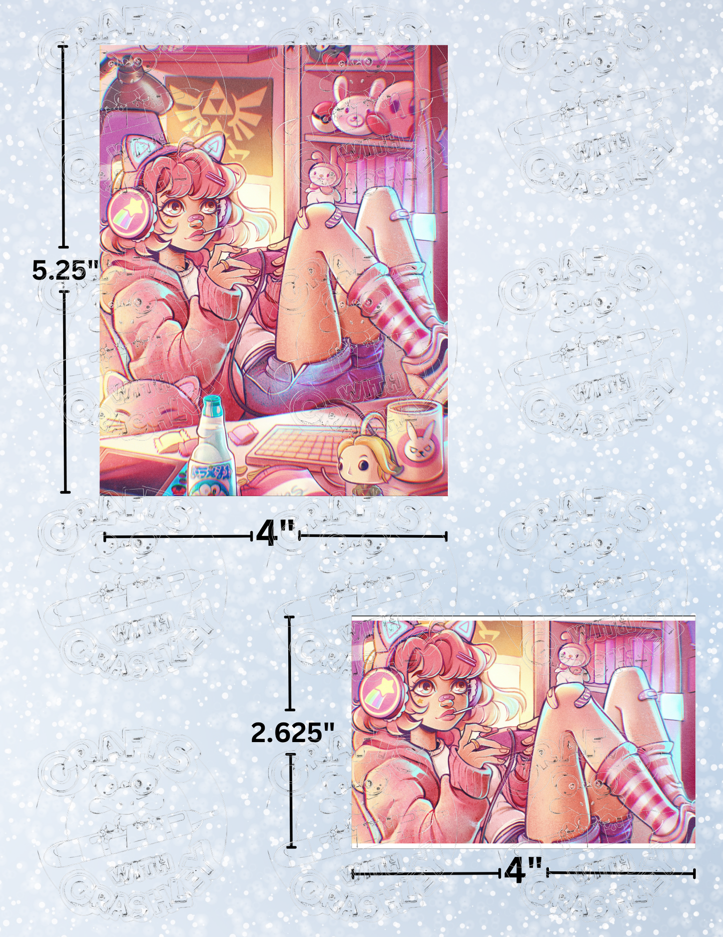 "Gamer Room" by ©Mrs Butter D Premium Decorative Release Papers for Diamond Painting