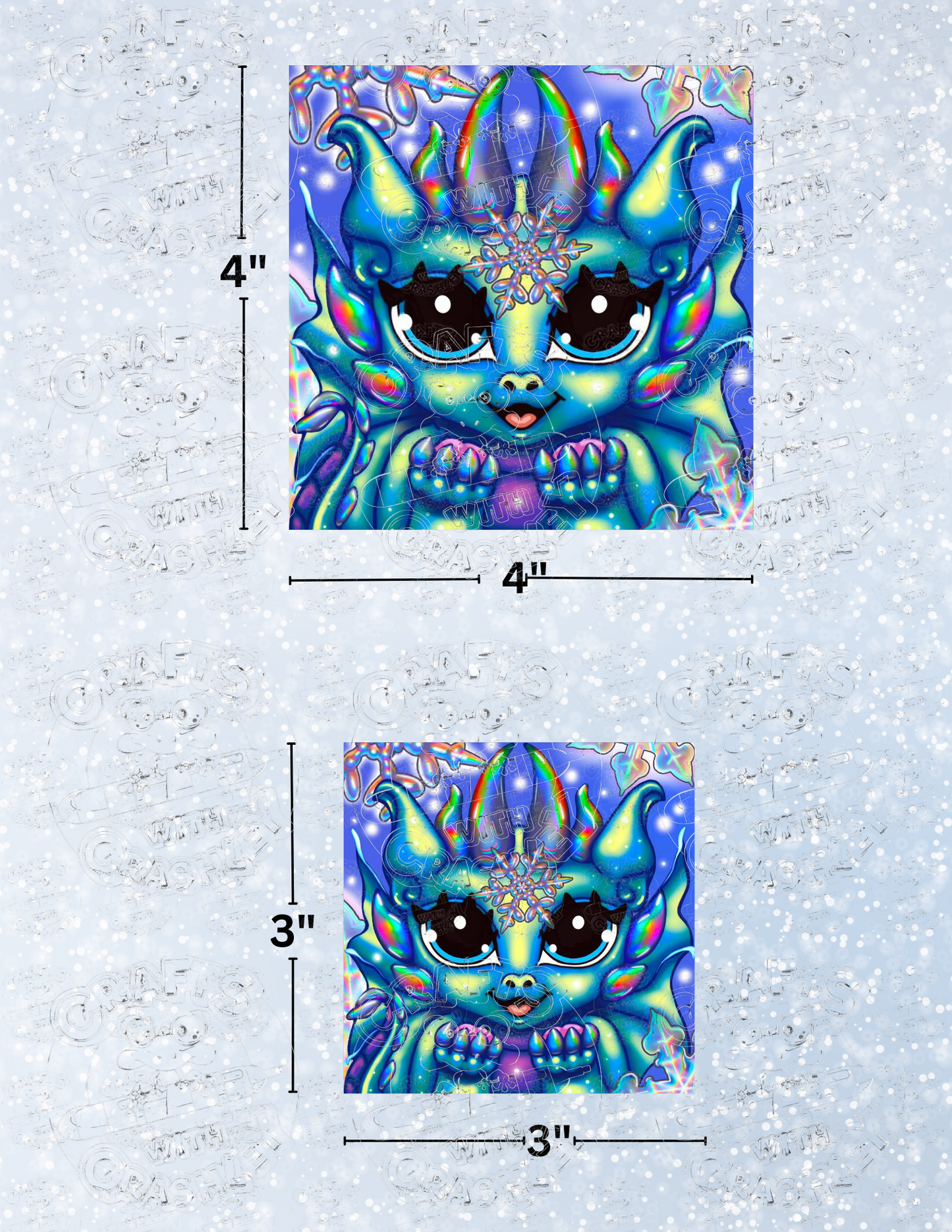 "Winter Dragon" by Emma Casey Decorative Diamond Painting Release Papers