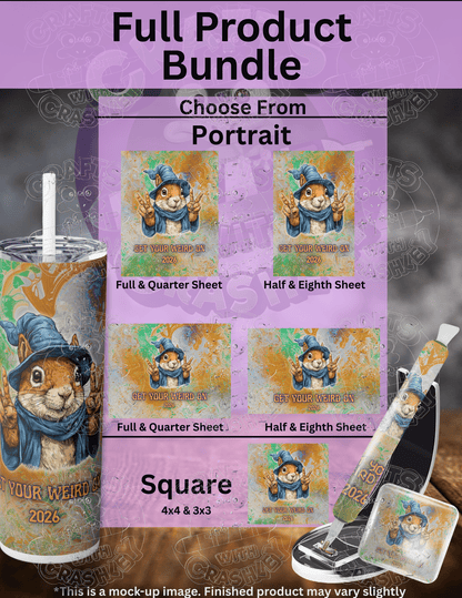 "Get Your Weird On 2026 Squirrel" Premium Accessories for Diamond Painting