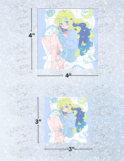 "Night Mix" by ©Hiroko Hashimoto Decorative Diamond Painting Release Papers