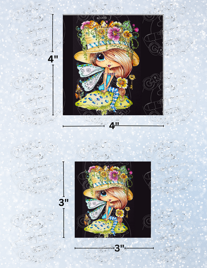 "Mushroom Fairy Bestie" by ©Sherri Baldy Decorative Diamond Painting Release Papers