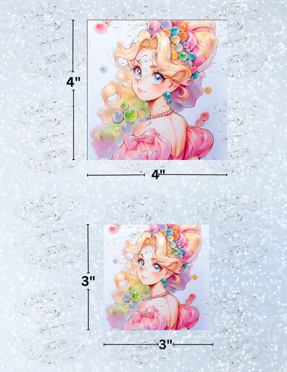 "Bubble Gum Royalty" by ©Cocomarshmallow Premium Decorative Release Papers for Diamond Painting