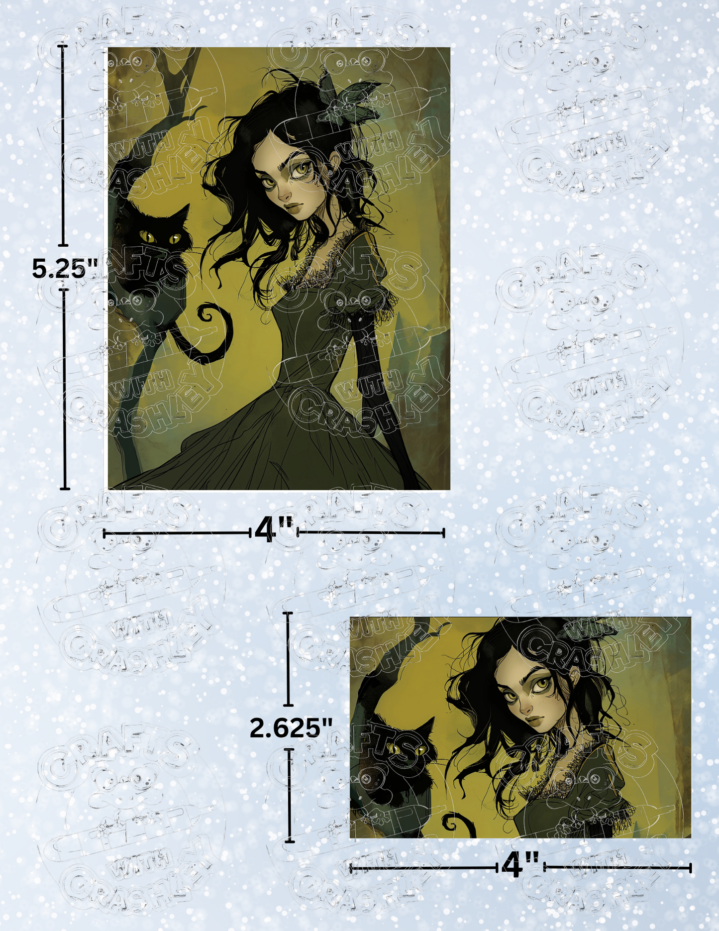 "A Familiar Pair" by ©Auclair Studio Premium Decorative Release Papers for Diamond Painting