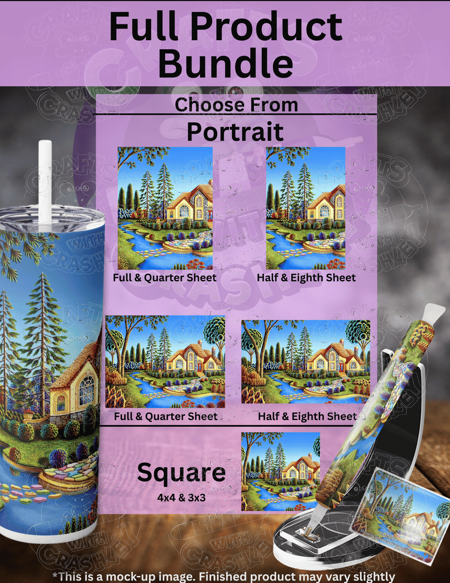 "Stepping Stone Creek" by ©Andy Russell Premium Accessories for Diamond Painting