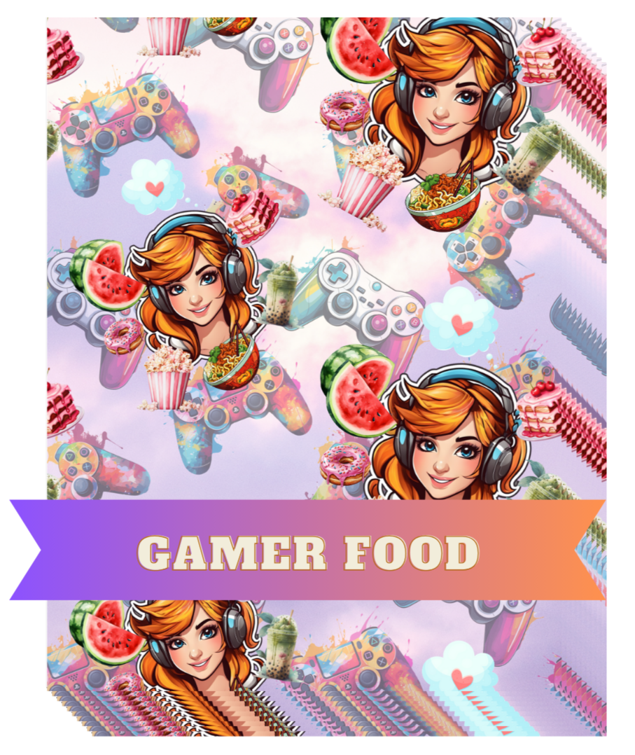 "Gamer Food" Decorative Diamond Painting Release Papers