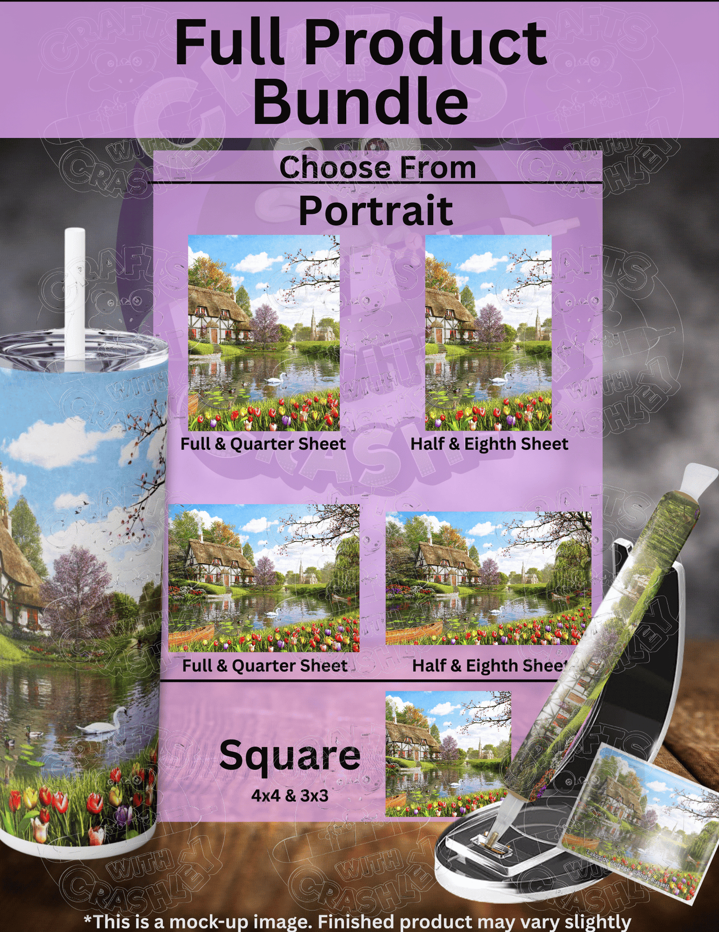 "Lakeside Cottage" by ©Dominic Davison Premium Accessories for Diamond Painting