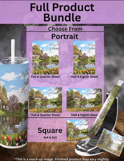 "Lakeside Cottage" by ©Dominic Davison Premium Accessories for Diamond Painting