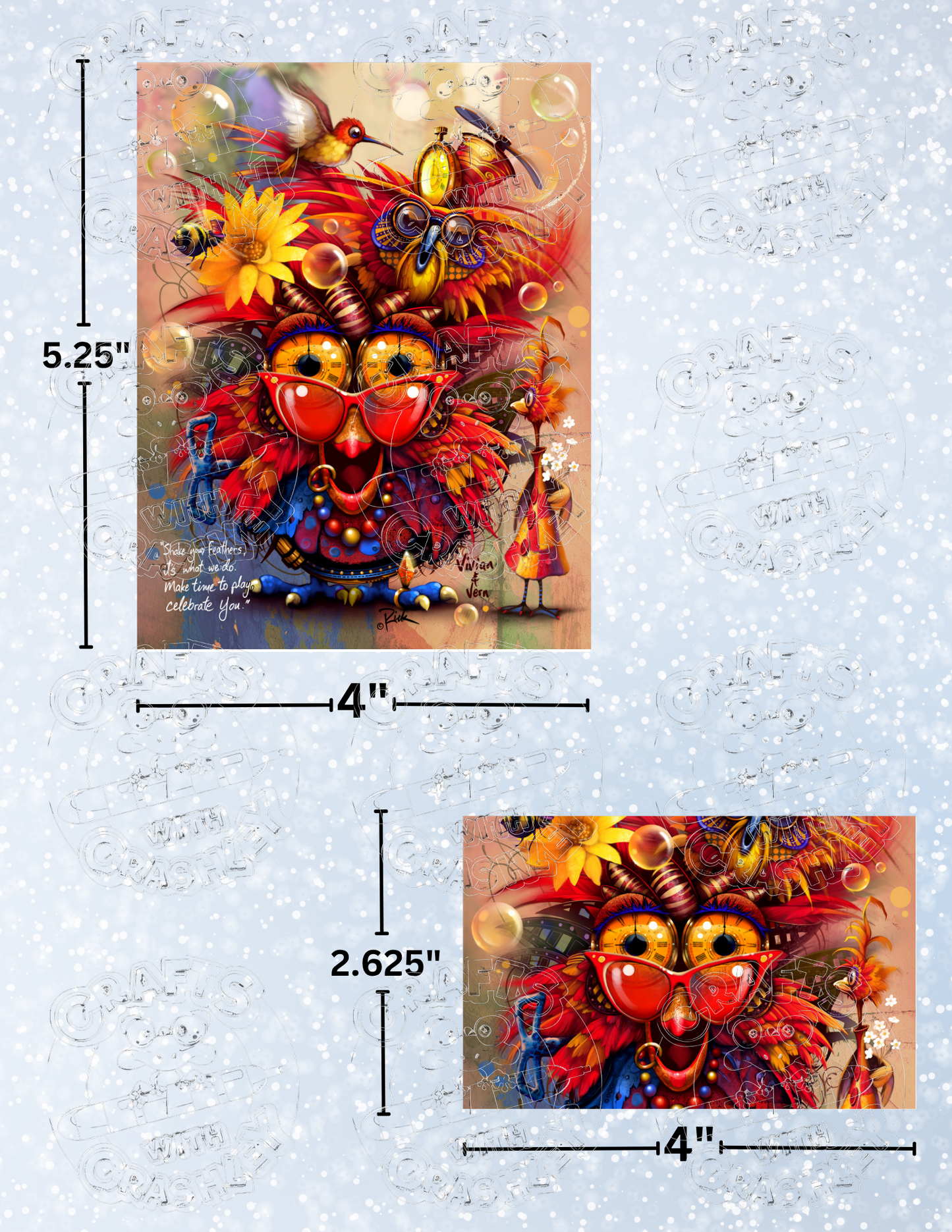 "Vivian & Vern" by ©Richard Lorenz Premium Decorative Release Papers for Diamond Painting