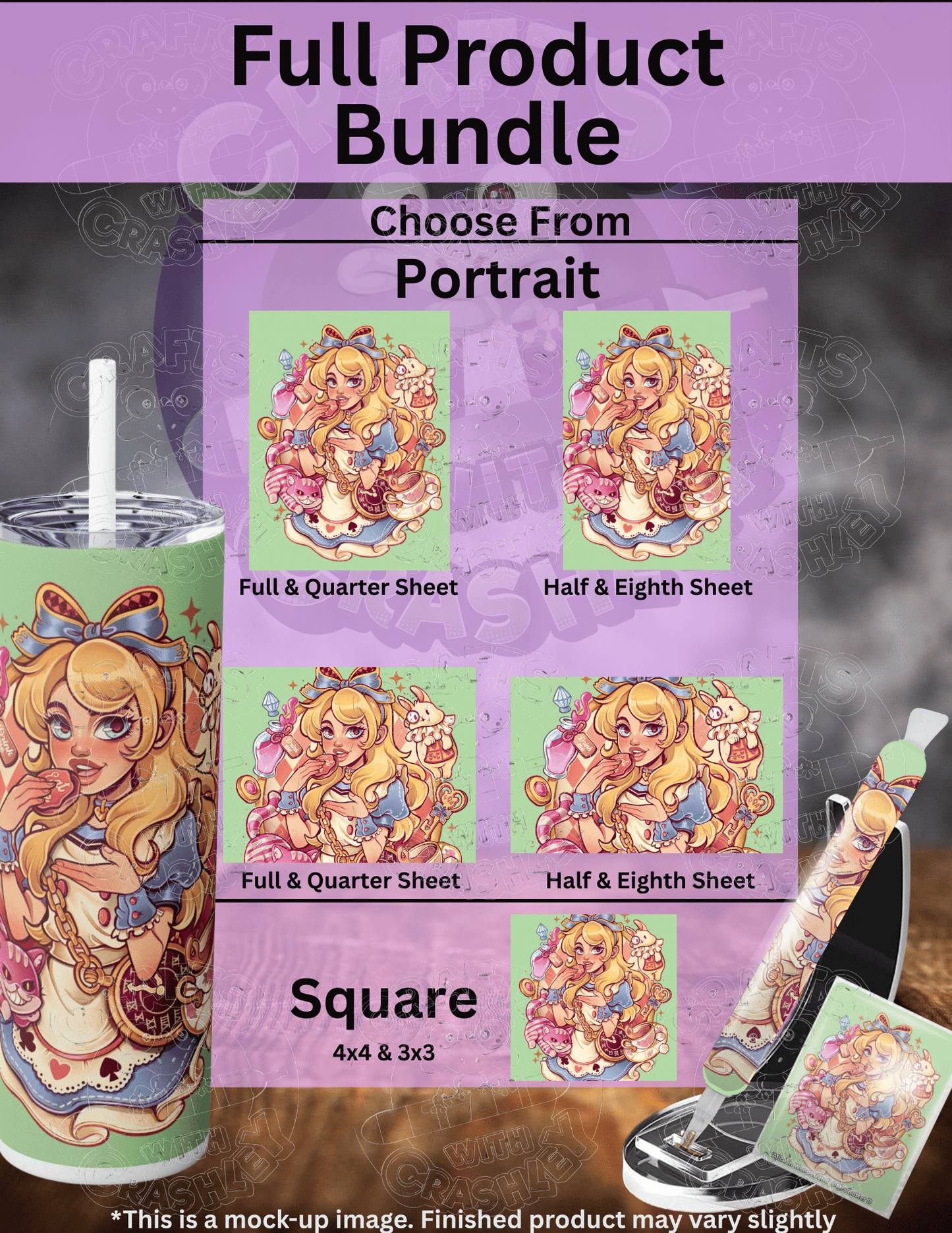 "Alice in Wonderland" by ©Mrs Butter D Premium Accessories for Diamond Painting