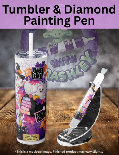 "Sweet Ghosts Pumpkin Stack" by ©Sheena Pike Premium Accessories for Diamond Painting