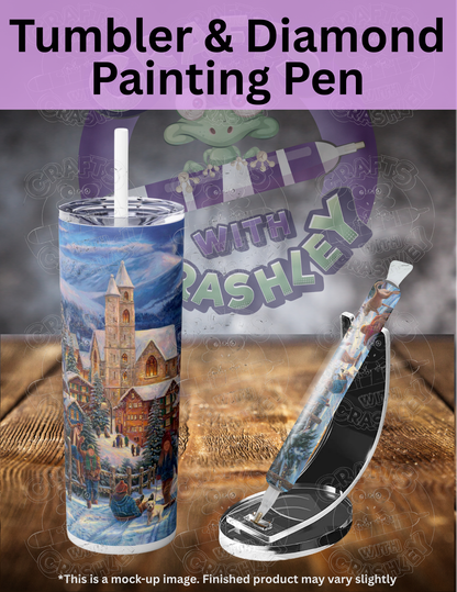 "Sledding to Town" by ©Chuck Pinson Premium Accessories for Diamond Painting