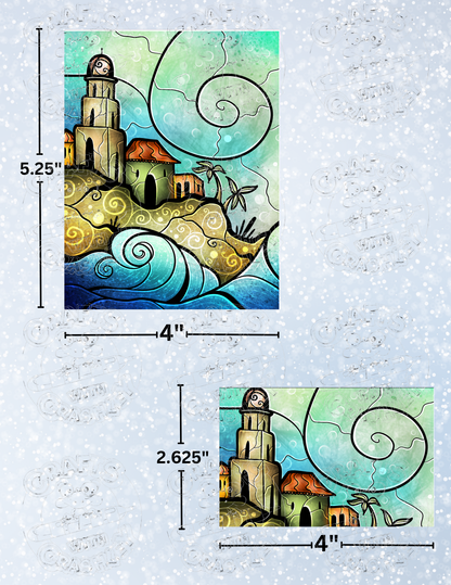 "Morro Castle" by ©Mandie Manzano Premium Decorative Release Papers for Diamond Painting