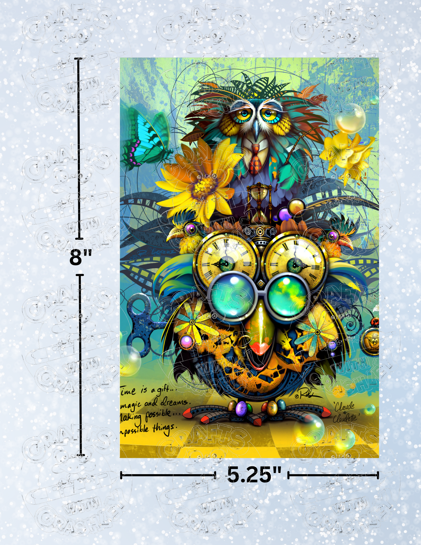 "Claude & Claudette" by ©Richard Lorenz Premium Decorative Release Papers for Diamond Painting