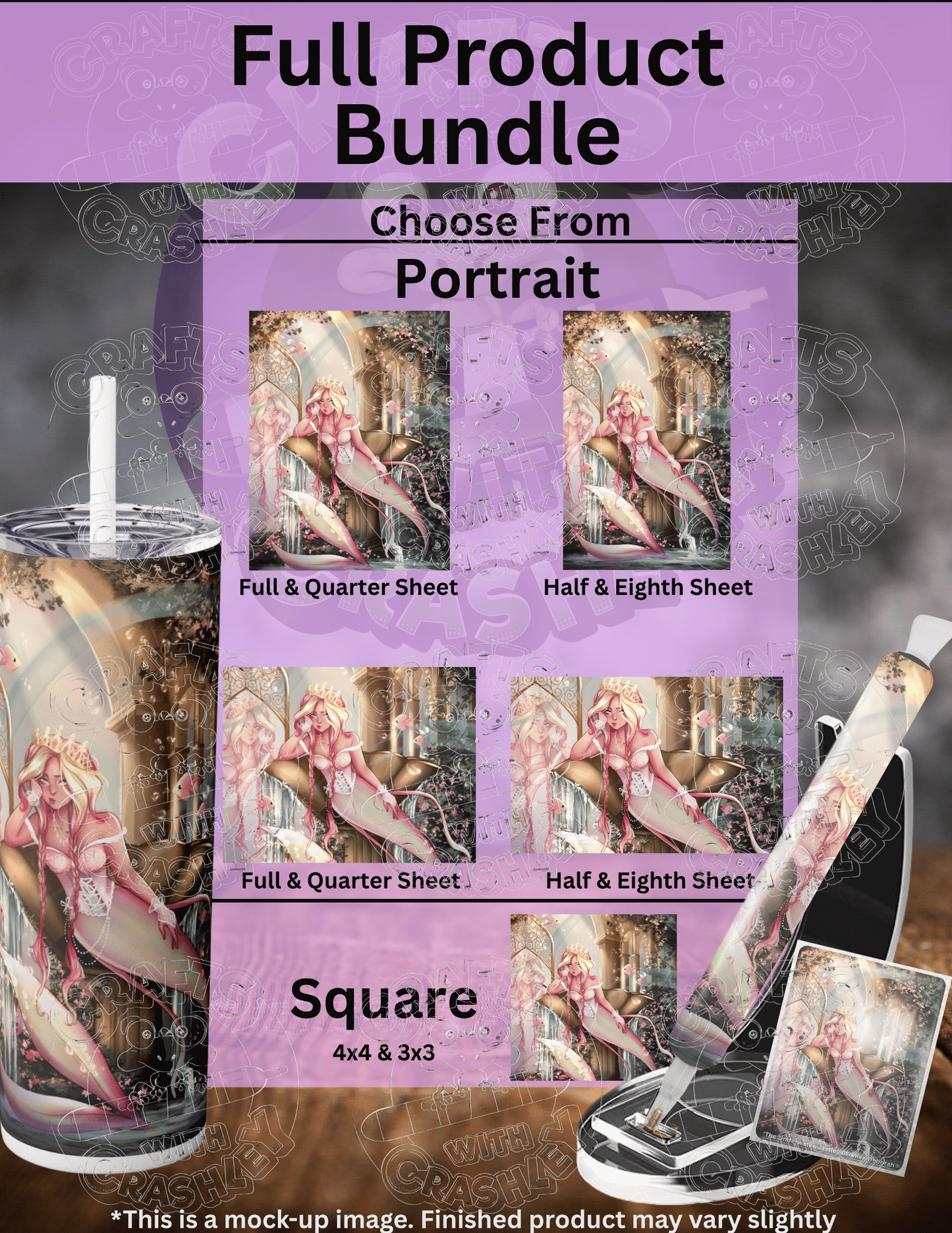"The Underwater Castle" by ©Femke Deborah Premium Accessories for Diamond Painting