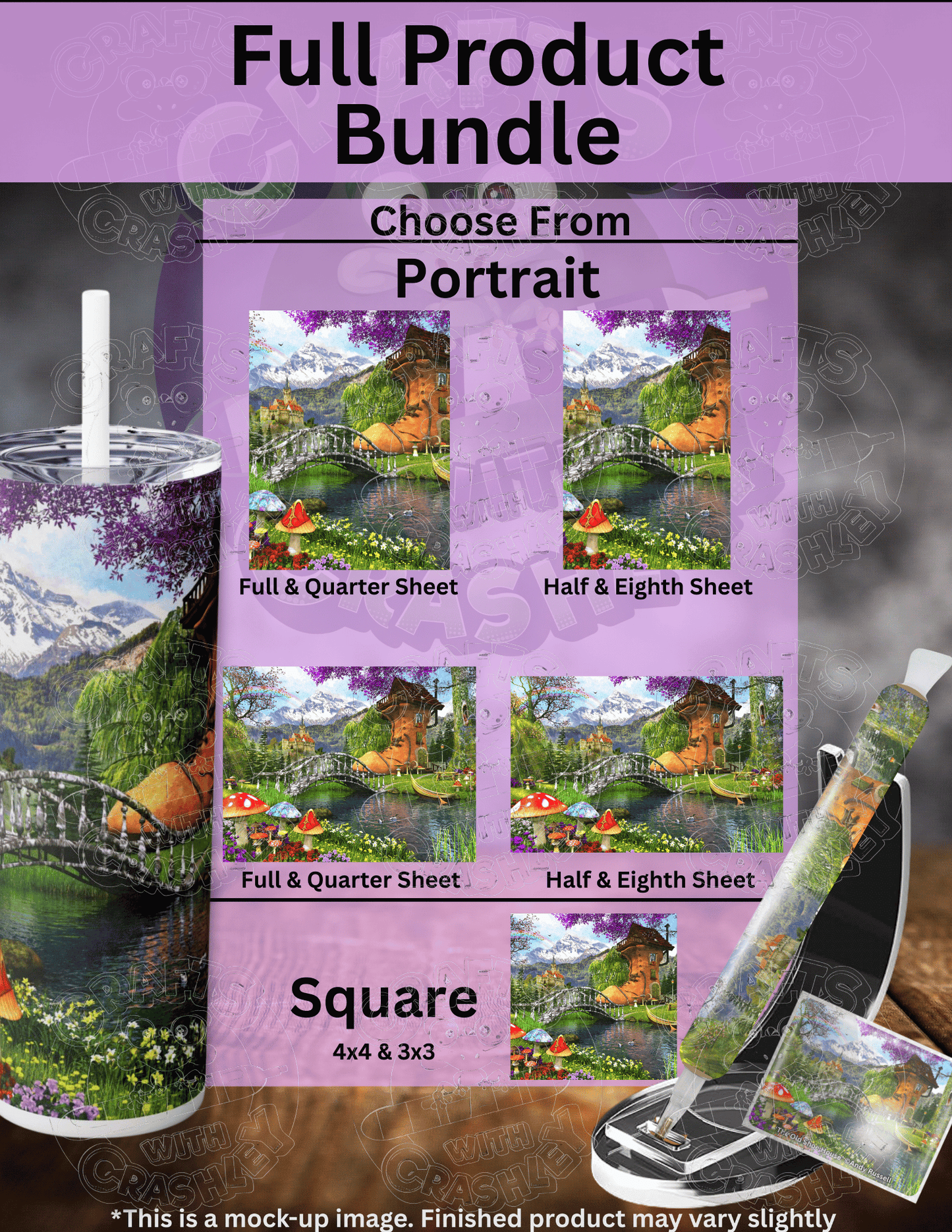 "The Old Shoe House" by ©Dominic Davison Premium Accessories for Diamond Painting