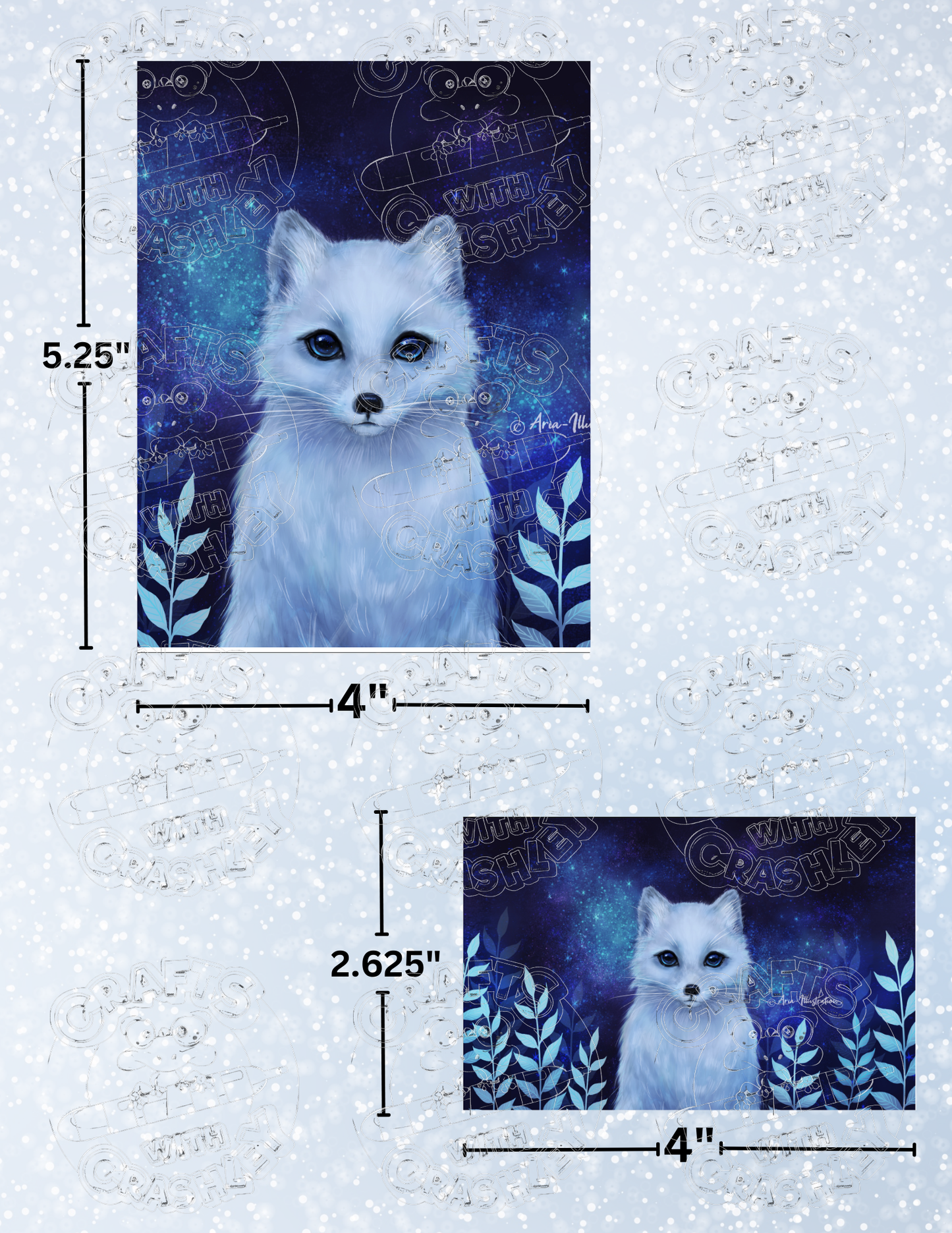 Product Bundle "Arctic Fox" by ©Aria Illustration