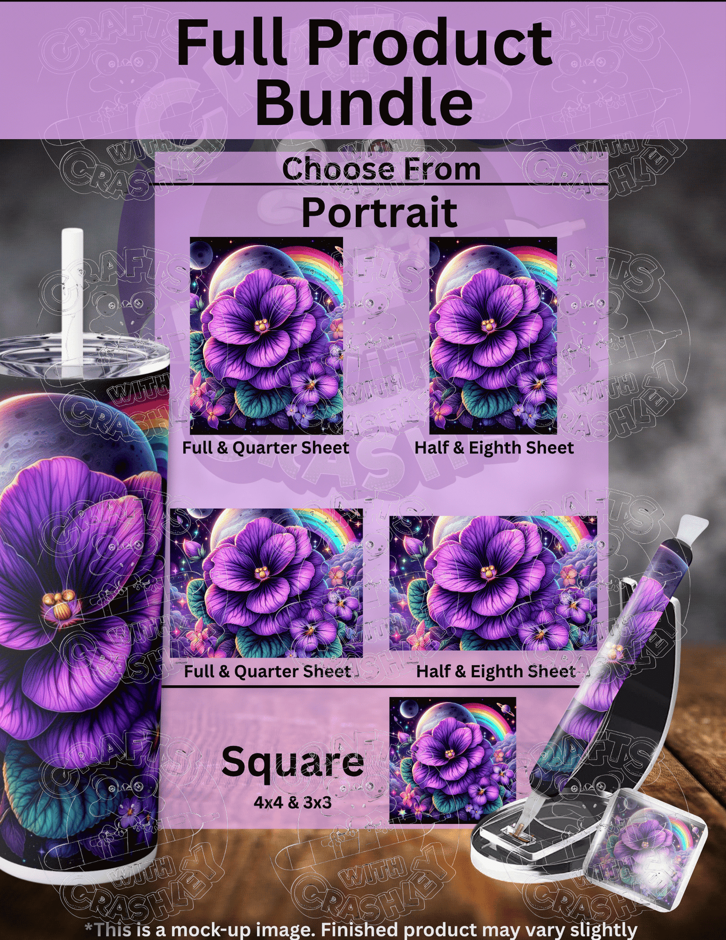 "Cosmic Violet" by ©Cocomarshmallow Premium Accessories for Diamond Painting