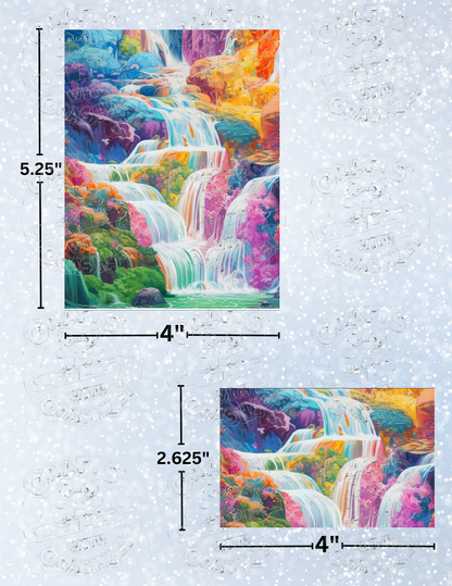 "Candy Waterfalls" by ©Auclair Studio Premium Decorative Release Papers for Diamond Painting